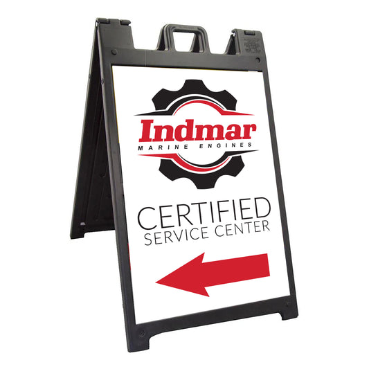 Indmar Certified Directional A-Frame Signs (24” x 36”, double-sided)