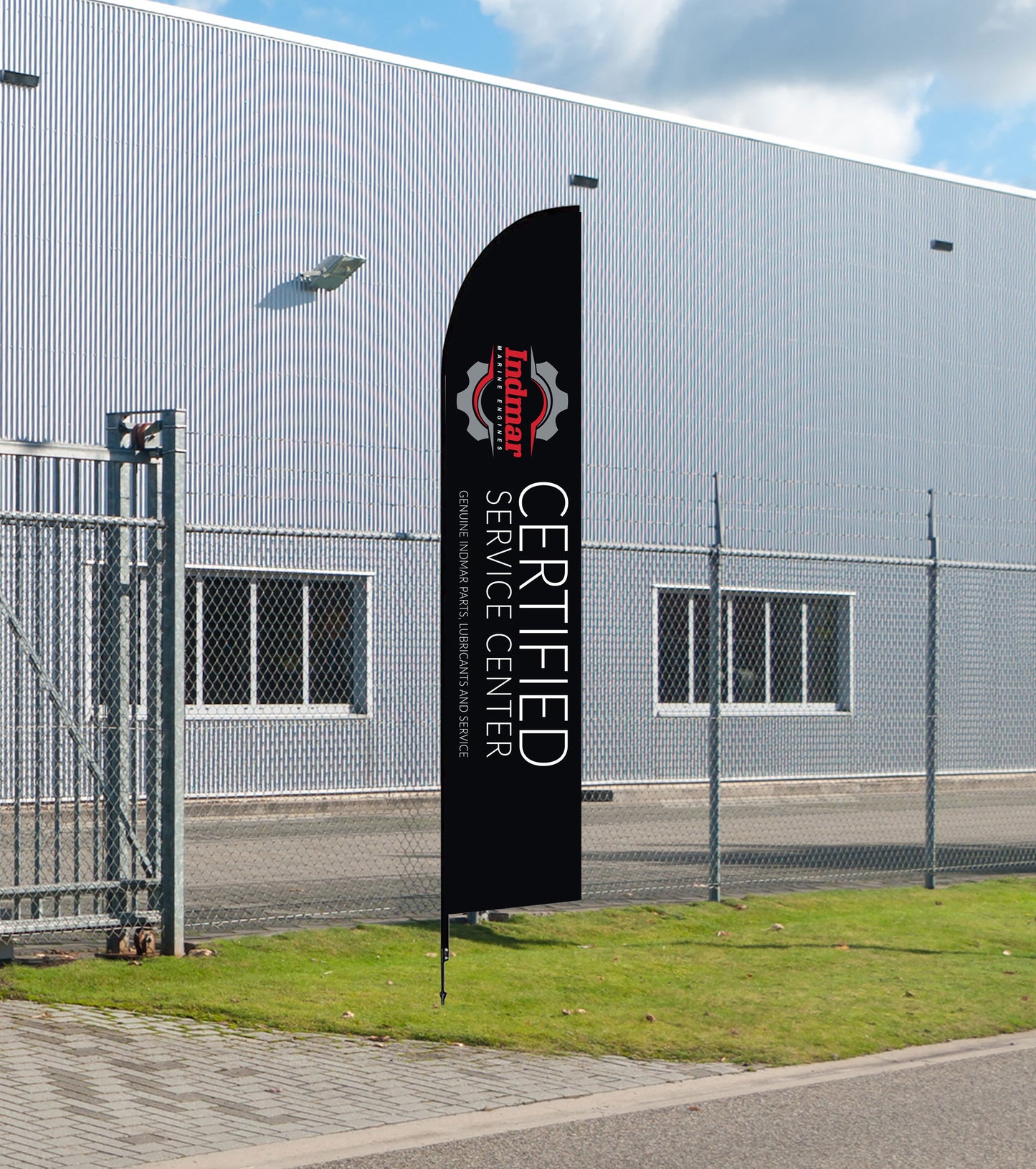 Indmar Certified Feather Flags (14’ Double-Sided)