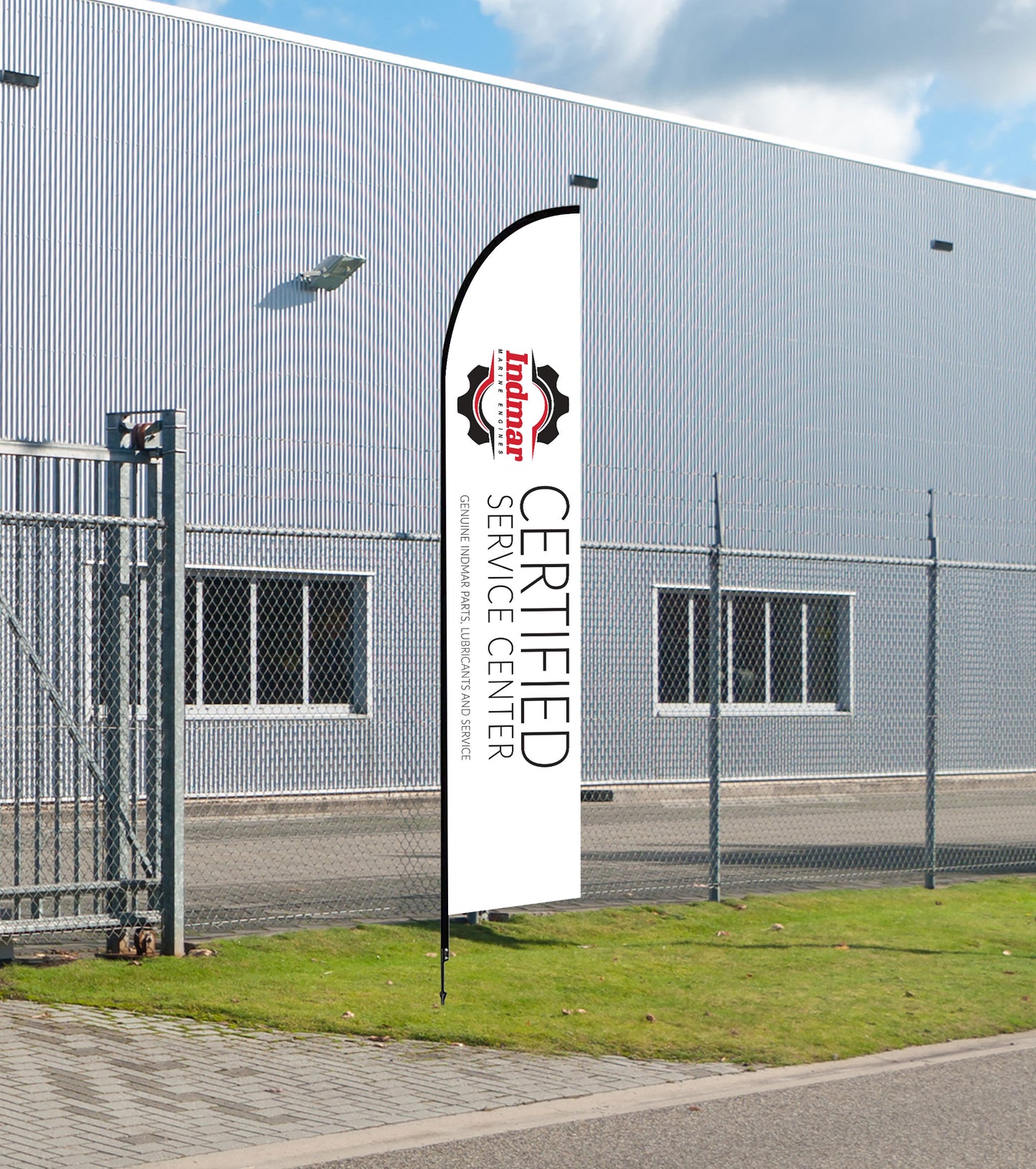 Indmar Certified Feather Flags (14’ Double-Sided)