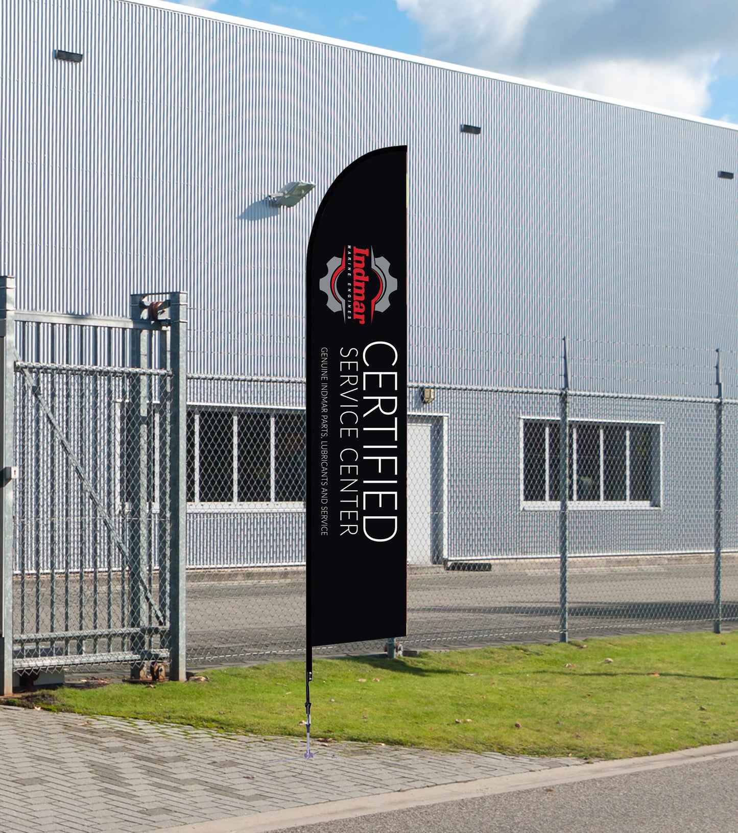 Indmar Certified Feather Flags (14’ Double-Sided)