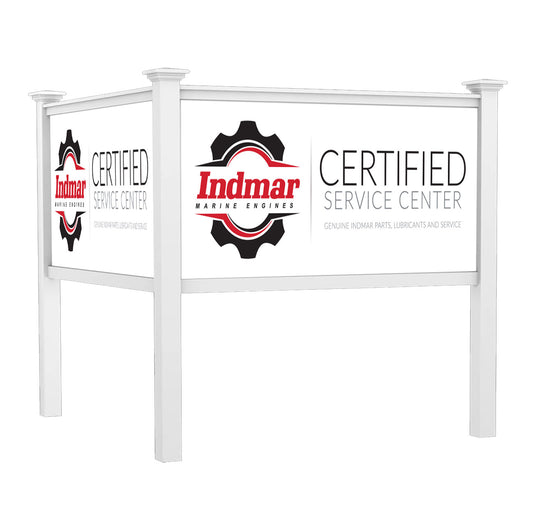 Indmar Certified Post & Panel Corner Sign Systems